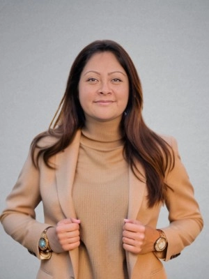 Nalleli Garrido, PMHNP-BC, a board-certified mental health professional at Solandis Mental Health clinic in Garden Grove.